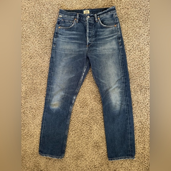 Citizens Of Humanity Denim - Citizens of Humanity Premium Vintage Charlotte Crop High Rise Straigt Raw Hem 24